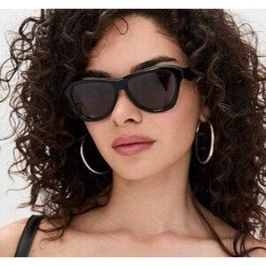 NEW JACQUEMUS SUNGLASSES, WOMEN BLACK EYEWEAR JACQUEMUS PALMIER JAC/59 C1